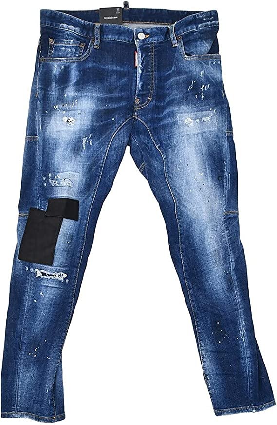 ディースクエアードDsquared名作バイカーデニムサイズ44ビッグタグ-